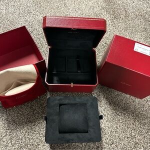Cartier Red and Black Jewelry Box Collection